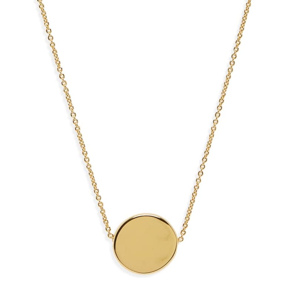 Gorjana Gold Circle Charm Necklace NEW!!